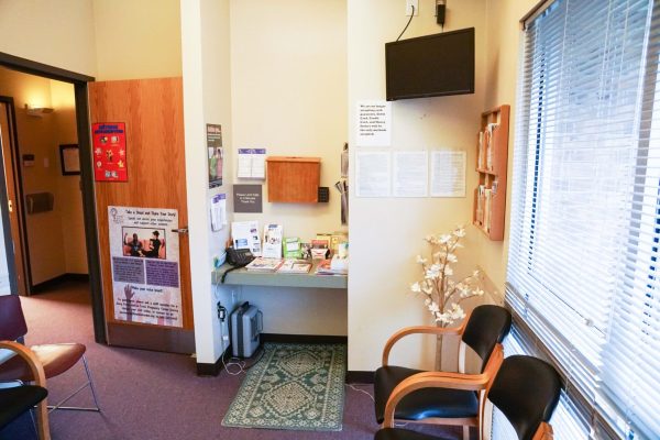 A private room at Feminist Women’s Health Center.