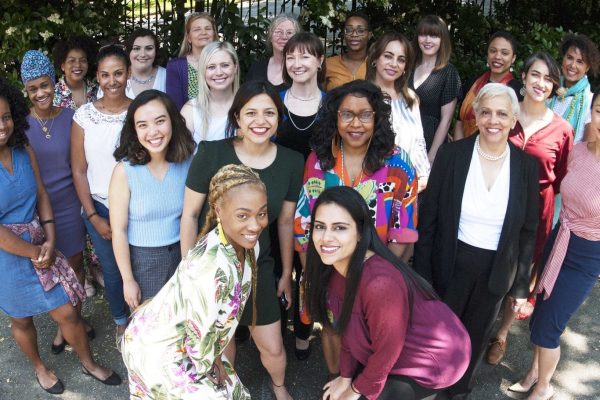 Feminist Women's Health Center team posing for a group photo outside.